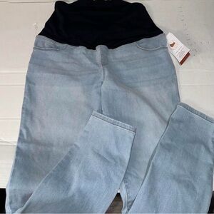 Isabel maternity blue Crossover Panel Maternity Jeans 29" inseam super stretch